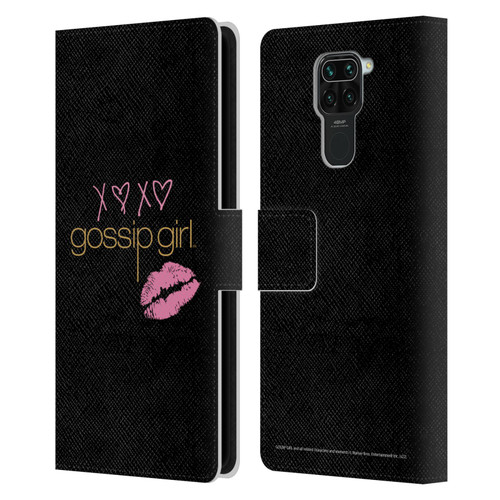 Gossip Girl Graphics XOXO Leather Book Wallet Case Cover For Xiaomi Redmi Note 9 / Redmi 10X 4G