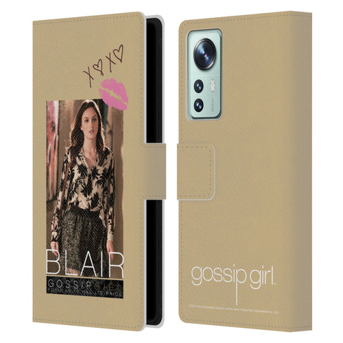 Gossip Girl Graphics Blair Leather Book Wallet Case Cover For Xiaomi 12