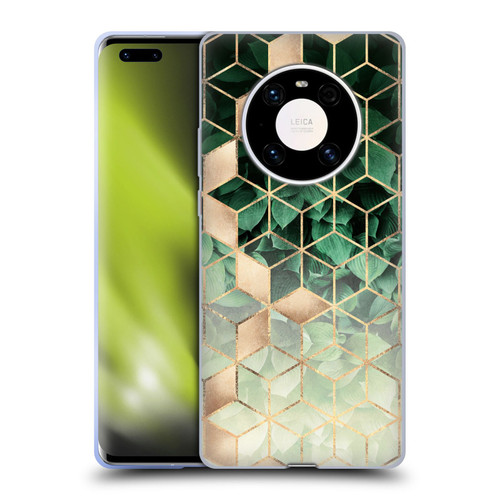 Elisabeth Fredriksson Sparkles Leaves And Cubes Soft Gel Case for Huawei Mate 40 Pro 5G