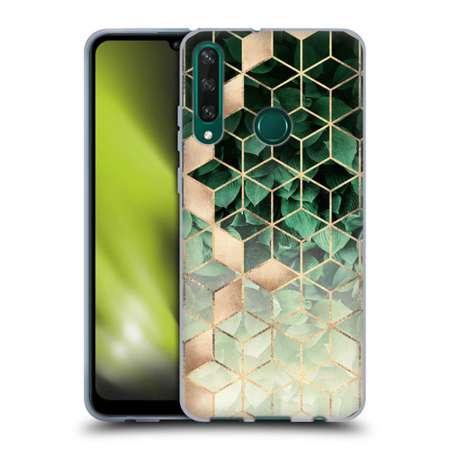 Elisabeth Fredriksson Sparkles Leaves And Cubes Soft Gel Case for Huawei Y6p