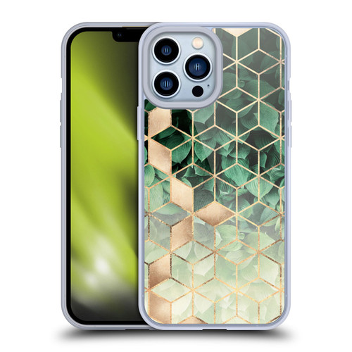 Elisabeth Fredriksson Sparkles Leaves And Cubes Soft Gel Case for Apple iPhone 13 Pro Max