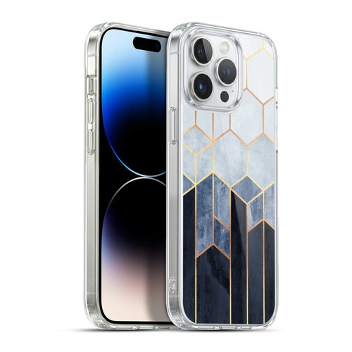 Elisabeth Fredriksson Sparkles Soft Blue Hexagons Soft Gel Case for Apple iPhone 13 Pro Max & MagSafe