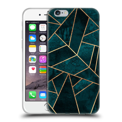 Elisabeth Fredriksson Sparkles Deep Teal Stone Soft Gel Case for Apple iPhone 6 / iPhone 6s