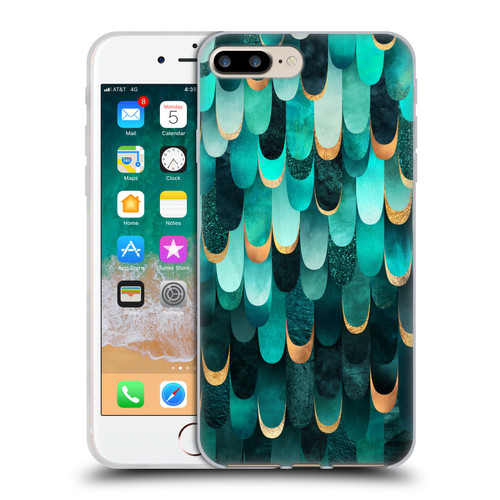 Elisabeth Fredriksson Sparkles Turquoise Soft Gel Case for Apple iPhone 7 Plus / iPhone 8 Plus