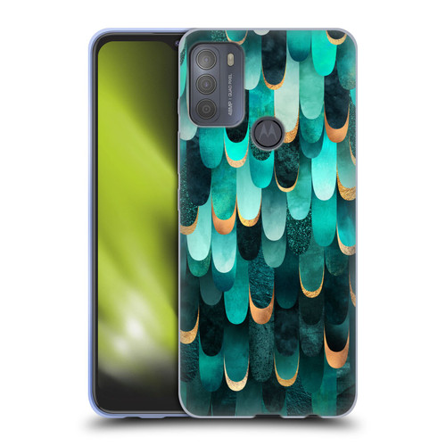 Elisabeth Fredriksson Sparkles Turquoise Soft Gel Case for Motorola Moto G50