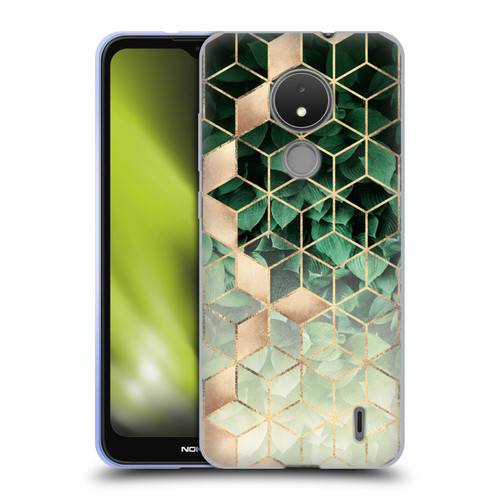 Elisabeth Fredriksson Sparkles Leaves And Cubes Soft Gel Case for Nokia C21
