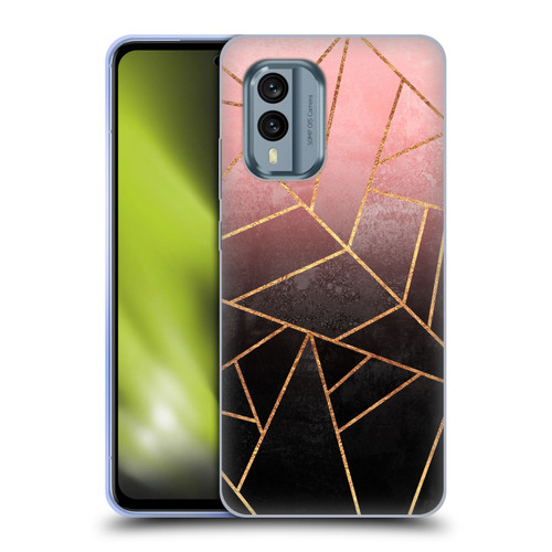 Elisabeth Fredriksson Sparkles Pink And Black Soft Gel Case for Nokia X30