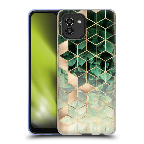 Elisabeth Fredriksson Sparkles Leaves And Cubes Soft Gel Case for Samsung Galaxy A03 (2021)