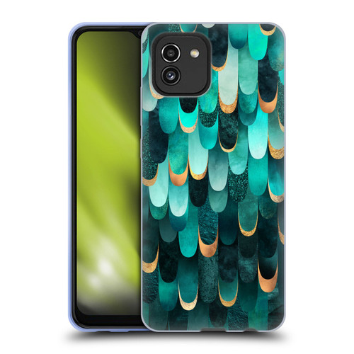 Elisabeth Fredriksson Sparkles Turquoise Soft Gel Case for Samsung Galaxy A03 (2021)