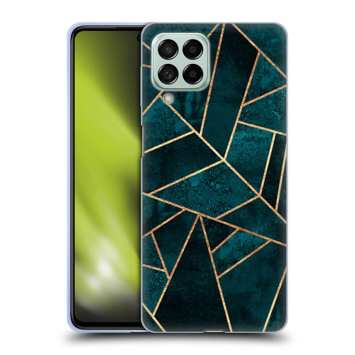 Elisabeth Fredriksson Sparkles Deep Teal Stone Soft Gel Case for Samsung Galaxy M53 (2022)