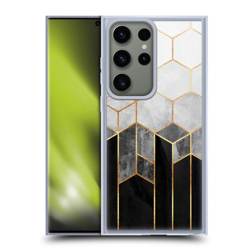 Elisabeth Fredriksson Sparkles Charcoal Hexagons Soft Gel Case for Samsung Galaxy S23 Ultra 5G