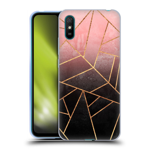 Elisabeth Fredriksson Sparkles Pink And Black Soft Gel Case for Xiaomi Redmi 9A / Redmi 9AT