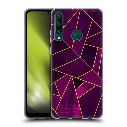 Elisabeth Fredriksson Stone Collection Purple Soft Gel Case for Huawei Y6p