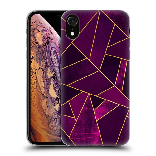 Elisabeth Fredriksson Stone Collection Purple Soft Gel Case for Apple iPhone XR