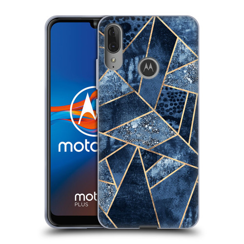 Elisabeth Fredriksson Stone Collection Blue Soft Gel Case for Motorola Moto E6 Plus