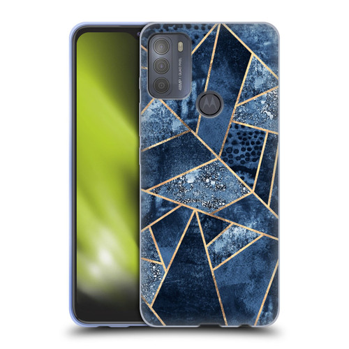 Elisabeth Fredriksson Stone Collection Blue Soft Gel Case for Motorola Moto G50