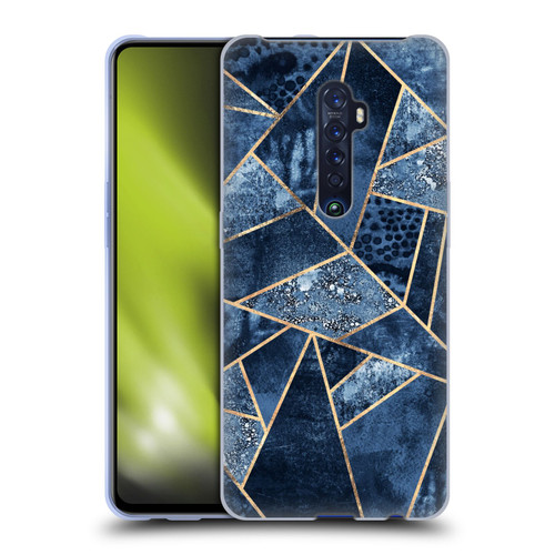 Elisabeth Fredriksson Stone Collection Blue Soft Gel Case for OPPO Reno 2