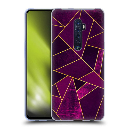 Elisabeth Fredriksson Stone Collection Purple Soft Gel Case for OPPO Reno 2