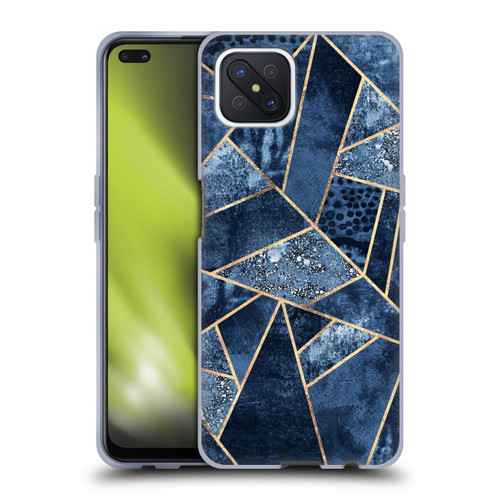 Elisabeth Fredriksson Stone Collection Blue Soft Gel Case for OPPO Reno4 Z 5G
