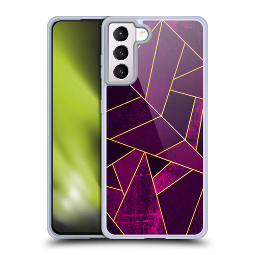 Elisabeth Fredriksson Stone Collection Purple Soft Gel Case for Samsung Galaxy S21+ 5G