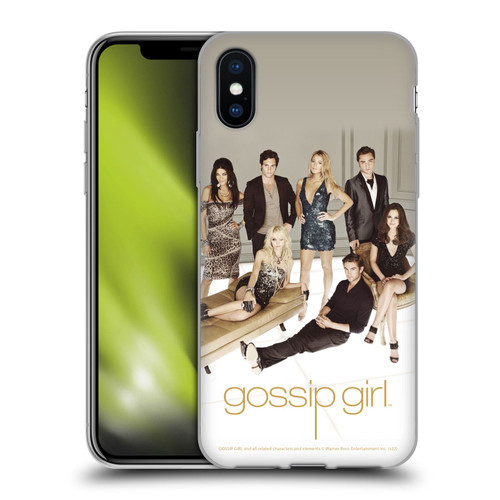 Gossip Girl Graphics Poster Soft Gel Case for Apple iPhone X / iPhone XS