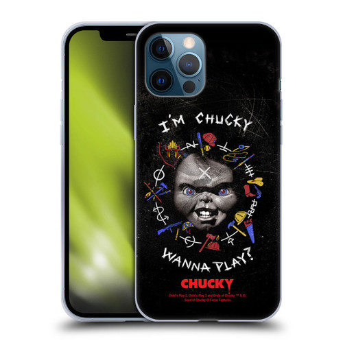 Child's Play Key Art Wanna Play Grunge Soft Gel Case for Apple iPhone 12 Pro Max