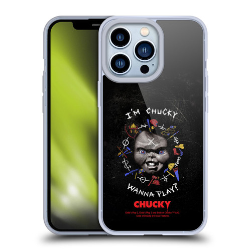 Child's Play Key Art Wanna Play Grunge Soft Gel Case for Apple iPhone 13 Pro