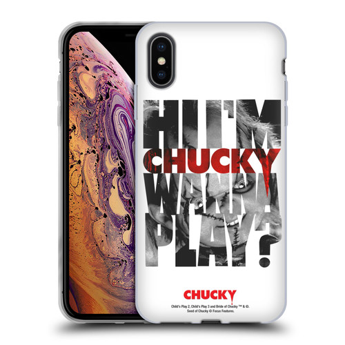 Child's Play Key Art Wanna Play Soft Gel Case for Apple iPhone XS Max