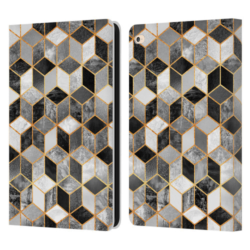 Elisabeth Fredriksson Cubes Collection Black And White Leather Book Wallet Case Cover For Apple iPad Air 2 (2014)