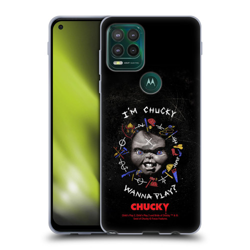 Child's Play Key Art Wanna Play Grunge Soft Gel Case for Motorola Moto G Stylus 5G 2021
