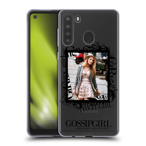 Gossip Girl Graphics Serena Soft Gel Case for Samsung Galaxy A21 (2020)