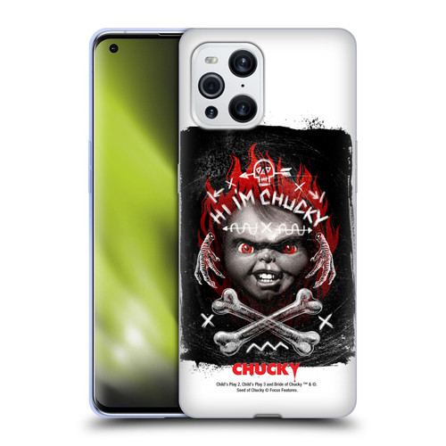 Child's Play Key Art Hi I'm Chucky Grunge Soft Gel Case for OPPO Find X3 / Pro