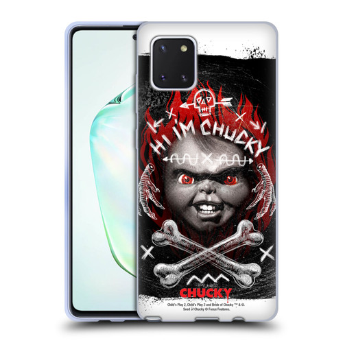Child's Play Key Art Hi I'm Chucky Grunge Soft Gel Case for Samsung Galaxy Note10 Lite