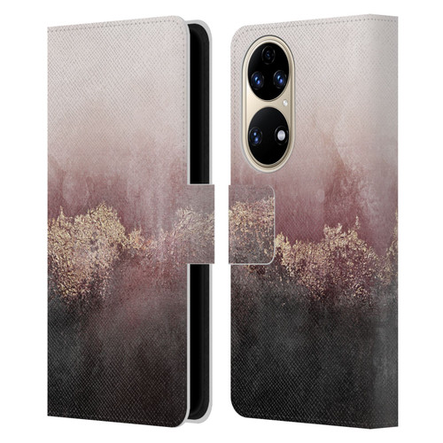 Elisabeth Fredriksson Sparkles Pink Sky Leather Book Wallet Case Cover For Huawei P50