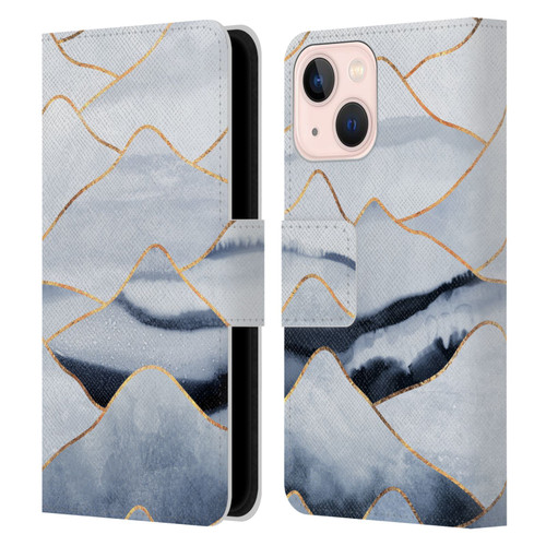 Elisabeth Fredriksson Sparkles Mountains Leather Book Wallet Case Cover For Apple iPhone 13 Mini