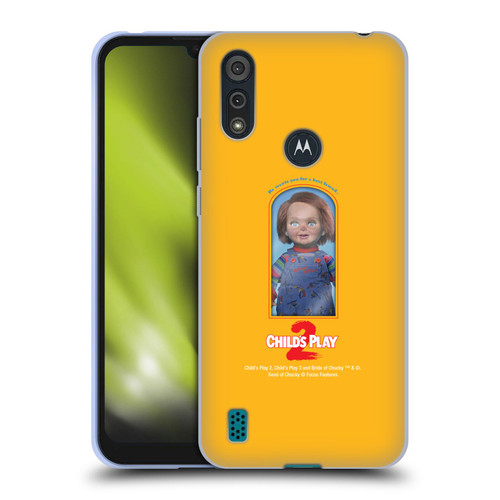Child's Play II Key Art Good Guys Toy Box Soft Gel Case for Motorola Moto E6s (2020)