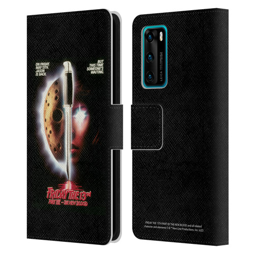 Friday the 13th Part VII The New Blood Graphics Key Art Leather Book Wallet Case Cover For Huawei P40 5G