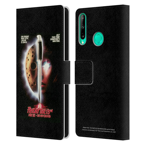 Friday the 13th Part VII The New Blood Graphics Key Art Leather Book Wallet Case Cover For Huawei P40 lite E