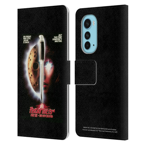 Friday the 13th Part VII The New Blood Graphics Key Art Leather Book Wallet Case Cover For Motorola Edge (2022)
