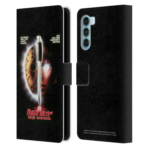 Friday the 13th Part VII The New Blood Graphics Key Art Leather Book Wallet Case Cover For Motorola Edge S30 / Moto G200 5G
