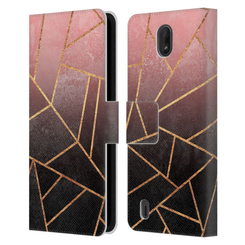 Elisabeth Fredriksson Sparkles Pink And Black Leather Book Wallet Case Cover For Nokia C01 Plus/C1 2nd Edition