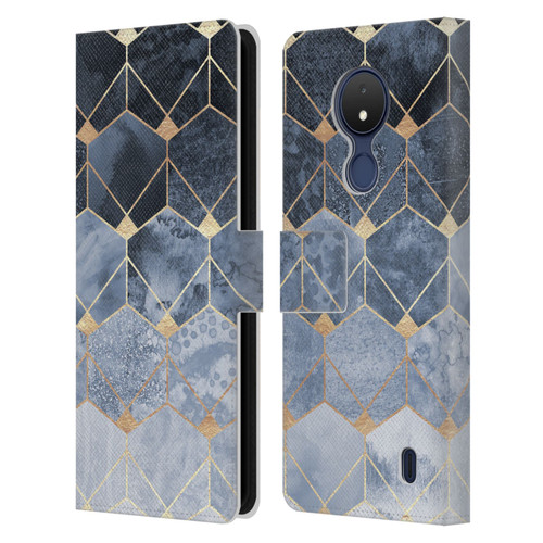 Elisabeth Fredriksson Sparkles Hexagons And Diamonds Leather Book Wallet Case Cover For Nokia C21