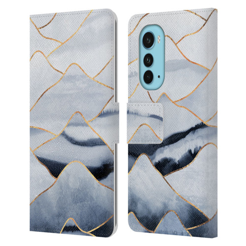 Elisabeth Fredriksson Sparkles Mountains Leather Book Wallet Case Cover For Motorola Edge (2022)