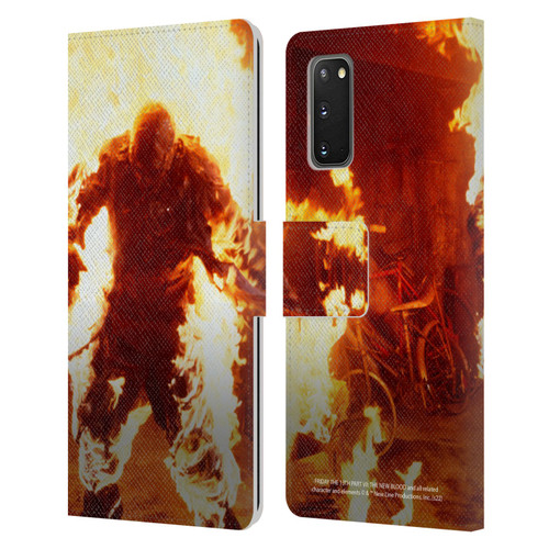 Friday the 13th Part VII The New Blood Graphics Jason Voorhees On Fire Leather Book Wallet Case Cover For Samsung Galaxy S20 / S20 5G