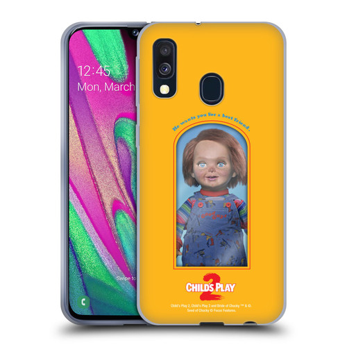 Child's Play II Key Art Good Guys Toy Box Soft Gel Case for Samsung Galaxy A40 (2019)