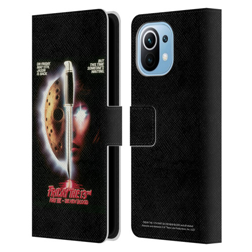 Friday the 13th Part VII The New Blood Graphics Key Art Leather Book Wallet Case Cover For Xiaomi Mi 11