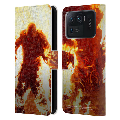 Friday the 13th Part VII The New Blood Graphics Jason Voorhees On Fire Leather Book Wallet Case Cover For Xiaomi Mi 11 Ultra