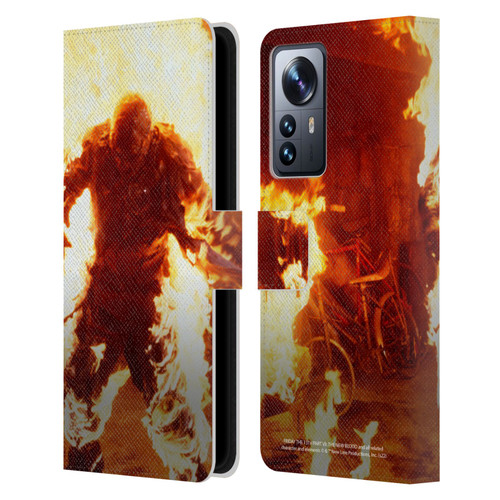 Friday the 13th Part VII The New Blood Graphics Jason Voorhees On Fire Leather Book Wallet Case Cover For Xiaomi 12 Pro