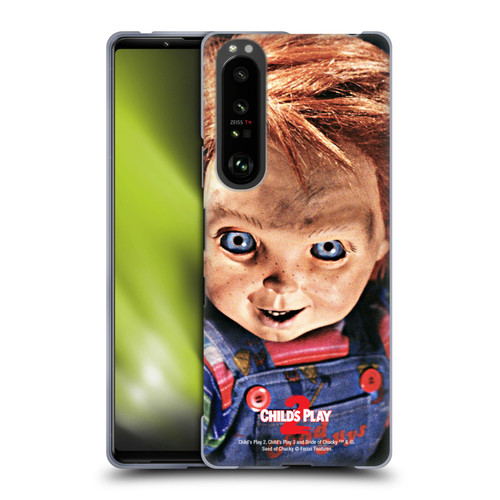 Child's Play II Key Art Doll Stare Soft Gel Case for Sony Xperia 1 III