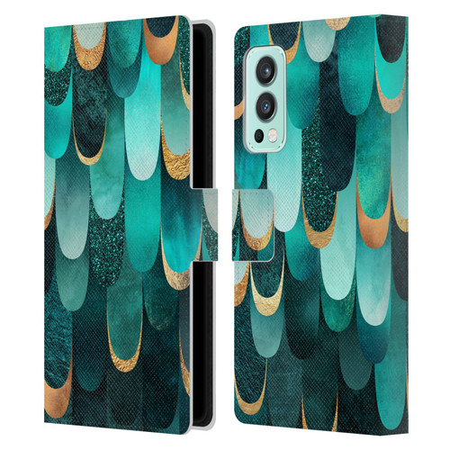 Elisabeth Fredriksson Sparkles Turquoise Leather Book Wallet Case Cover For OnePlus Nord 2 5G